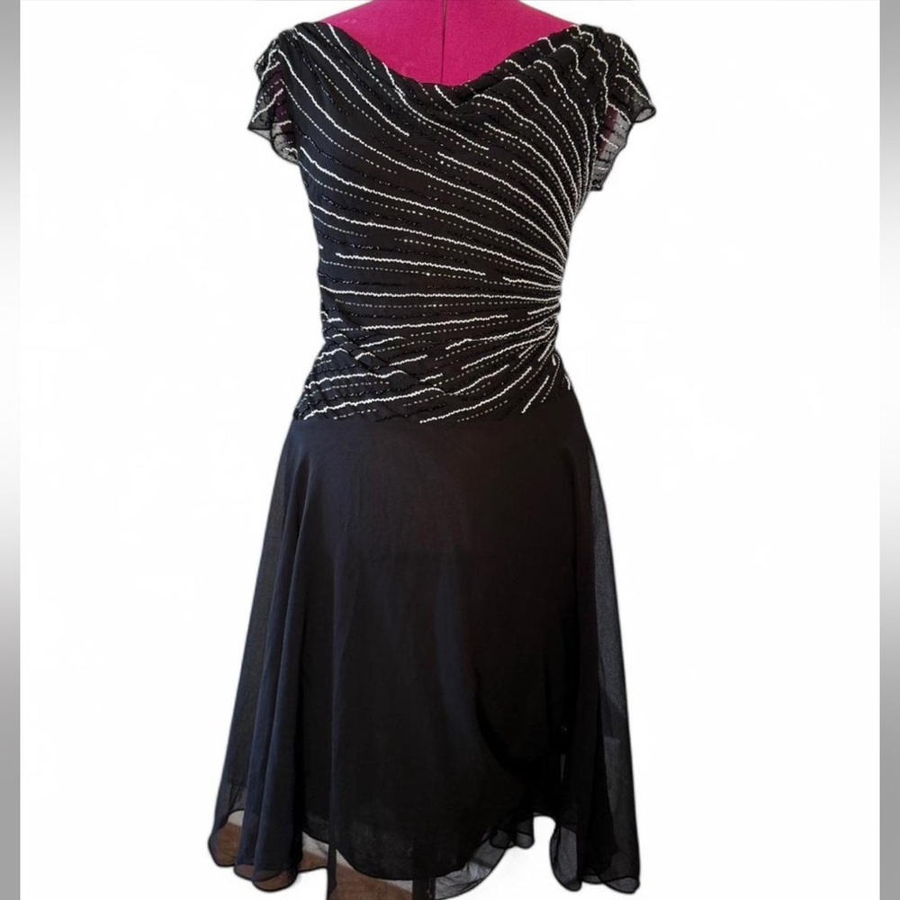 Y2K Black Dress with Ombré Gems